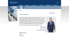 Desktop Screenshot of nortoncaine.com